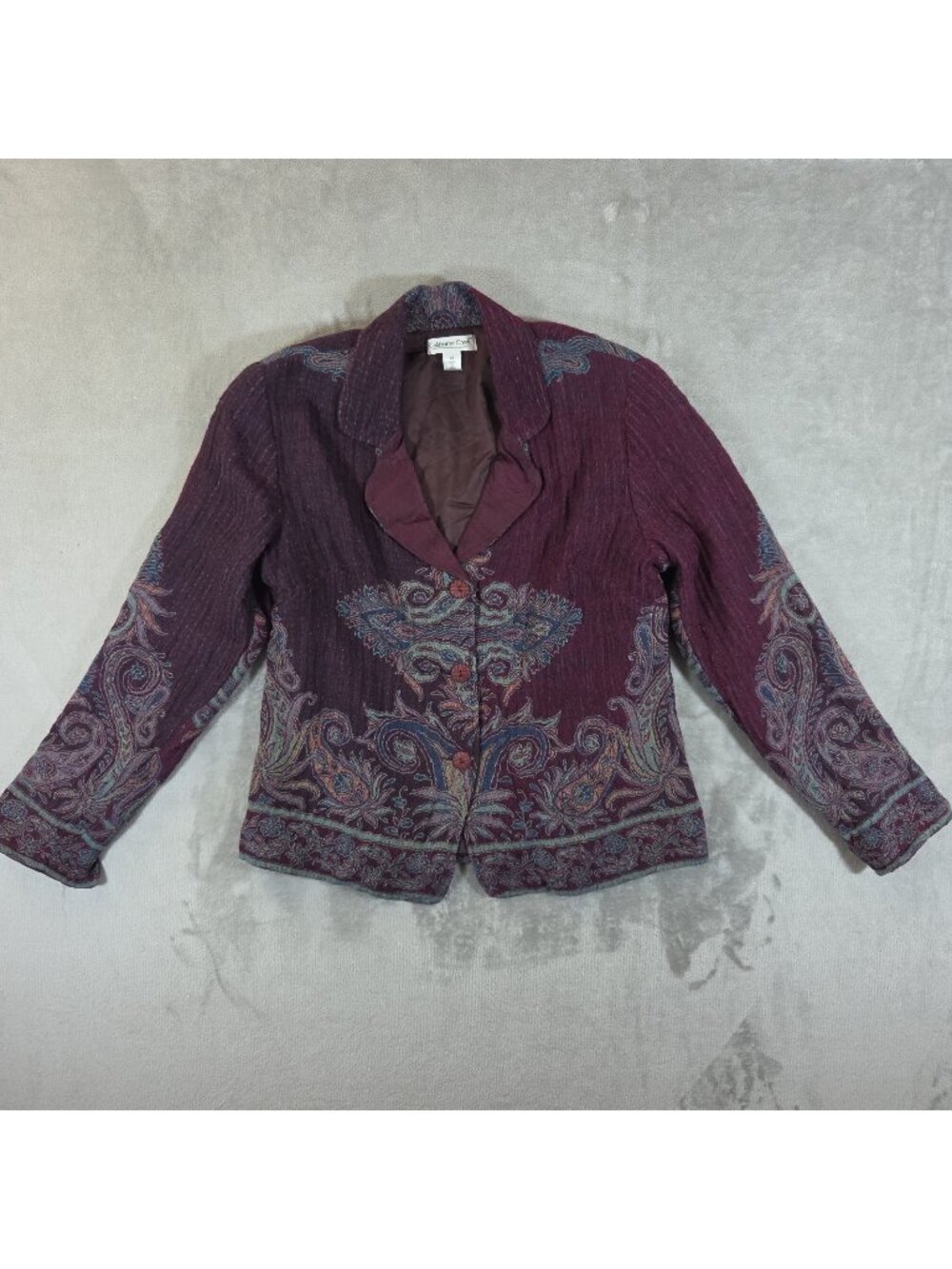 Vintage Coldwater Wool Gauze Jacket Buttons Size 10 Bohemian